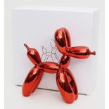 Koons, Jeff (geb. 1955 York, Pennsylvania), nach Skulptur "Balloon Dog Red". Rote Zink