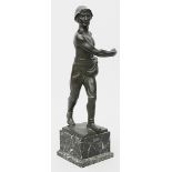 Iffland, Franz (1862-1935) Der Sämann. Bronze, schwarz patiniert. Auf naturalistische
