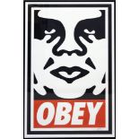 Fairey, Shepard "Obey" (geb. 1970 Charleston) Obey Face mit Schriftzug "OBEY", so im D