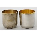 Becher, Robbe & Berking. 925/000 Sterlingsilber, 137 g, Innenvergoldung. Modell "Alta"