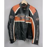 Motorradjacke "Harley Davidson" mit Unterweste.