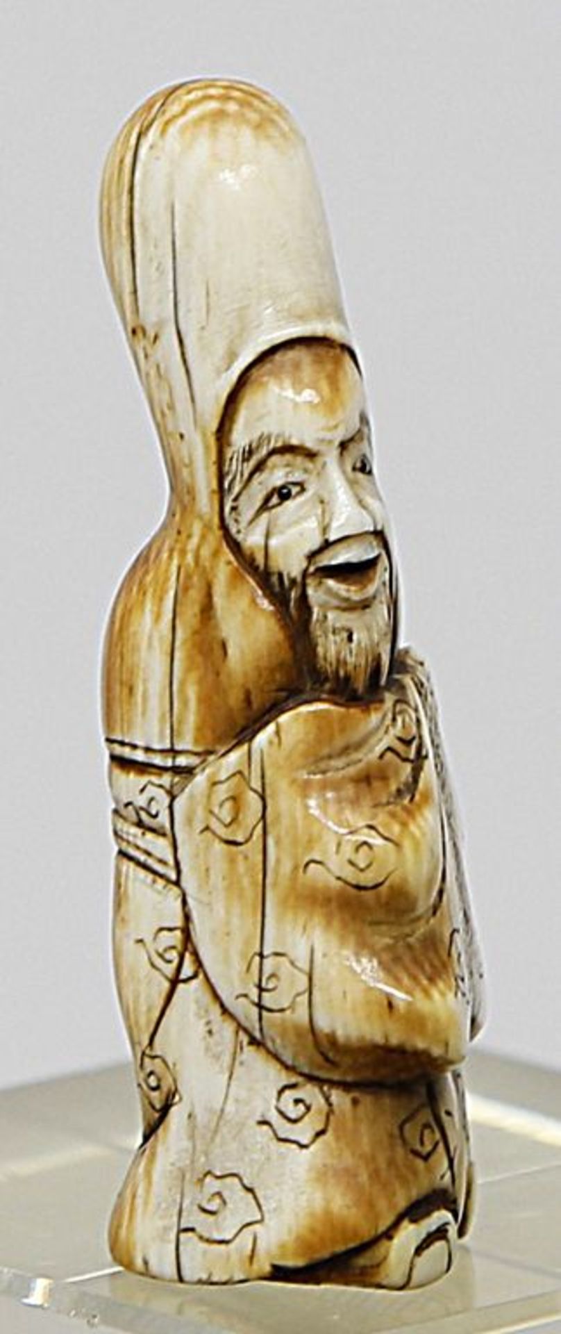 Netsuke "Glücksgott Fukurokuju".