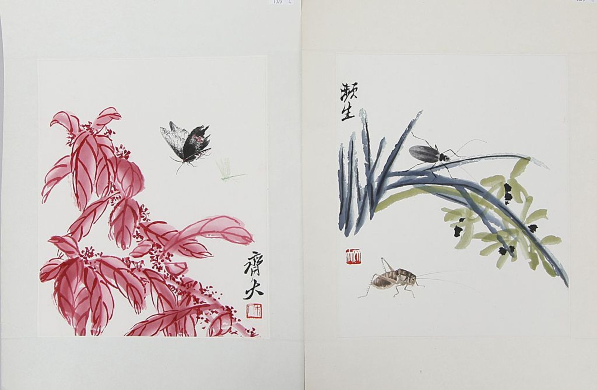 Qi Baishi, das ist Chi Pai-Shih (1863 Hsiang-tou-t`ang - 1957 Beijing), nach - Image 2 of 2