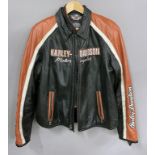 Motorradjacke "Harley Davidson" mit Unterweste.