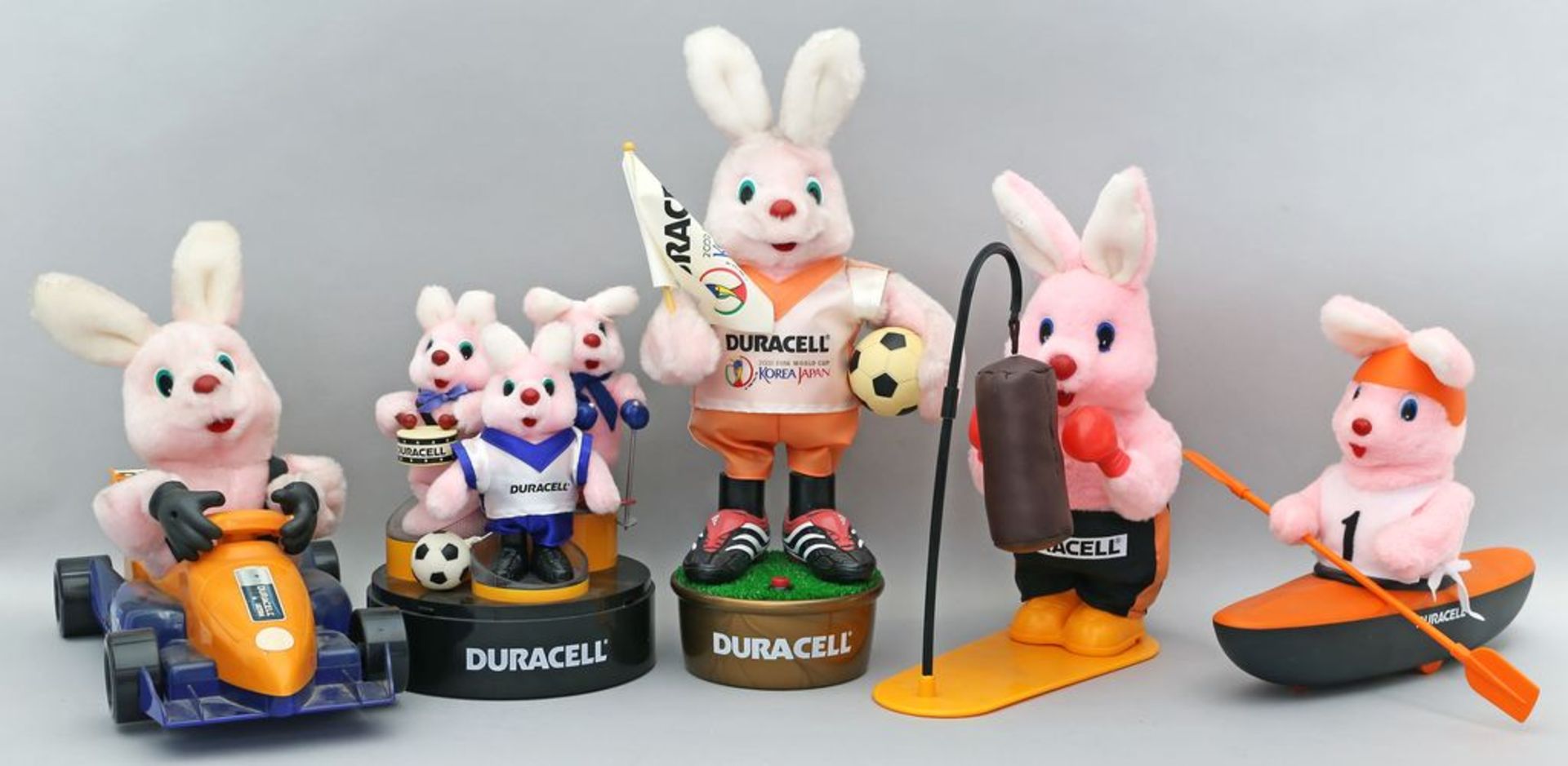 6 Werbefiguren "Duracell-Hase".