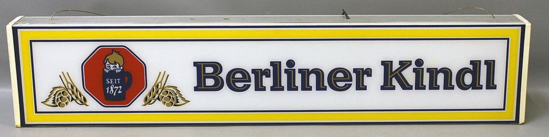 Leuchtreklame "Berliner Kindl".