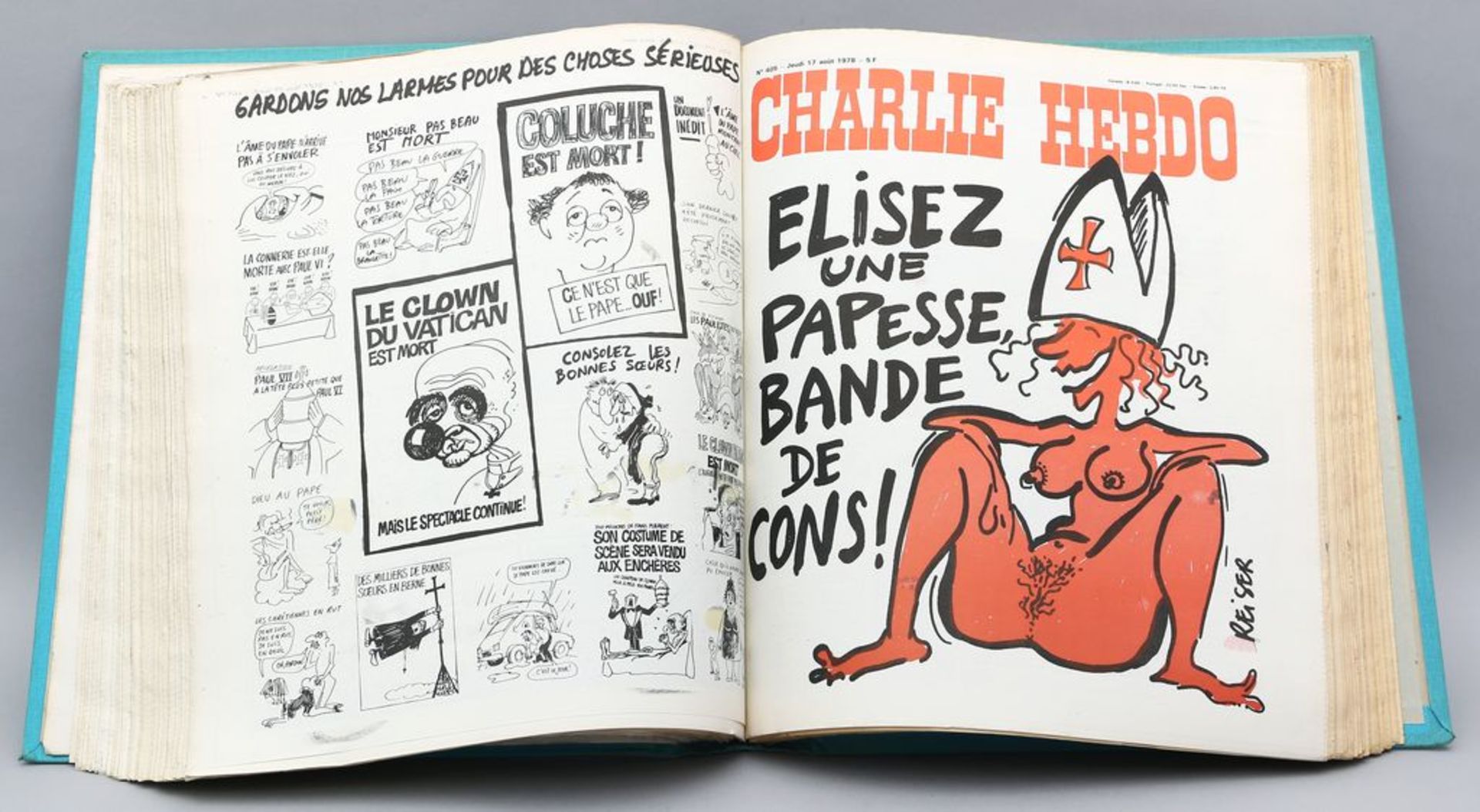 Sammelband Charlie Hebdo.