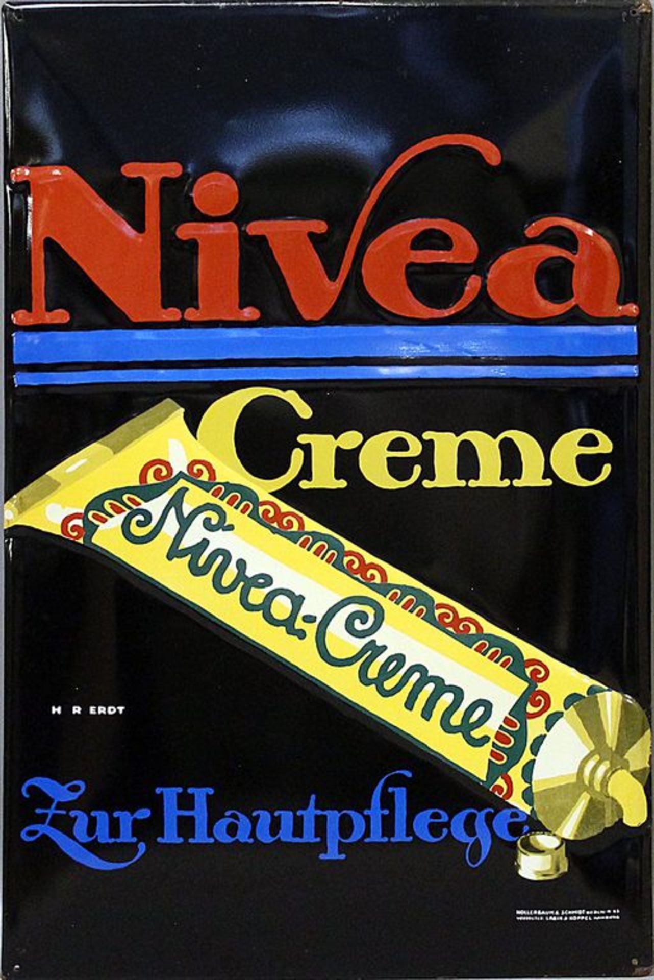 Werbeschild "Nivea Creme".