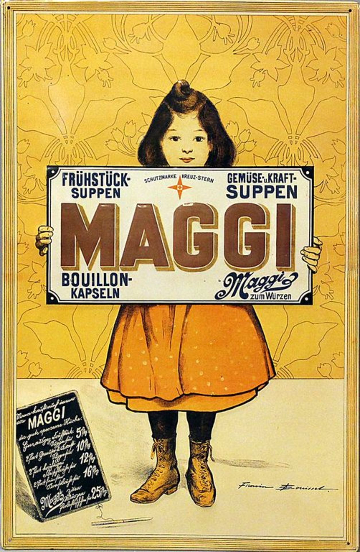 Werbeschild "MAGGI".