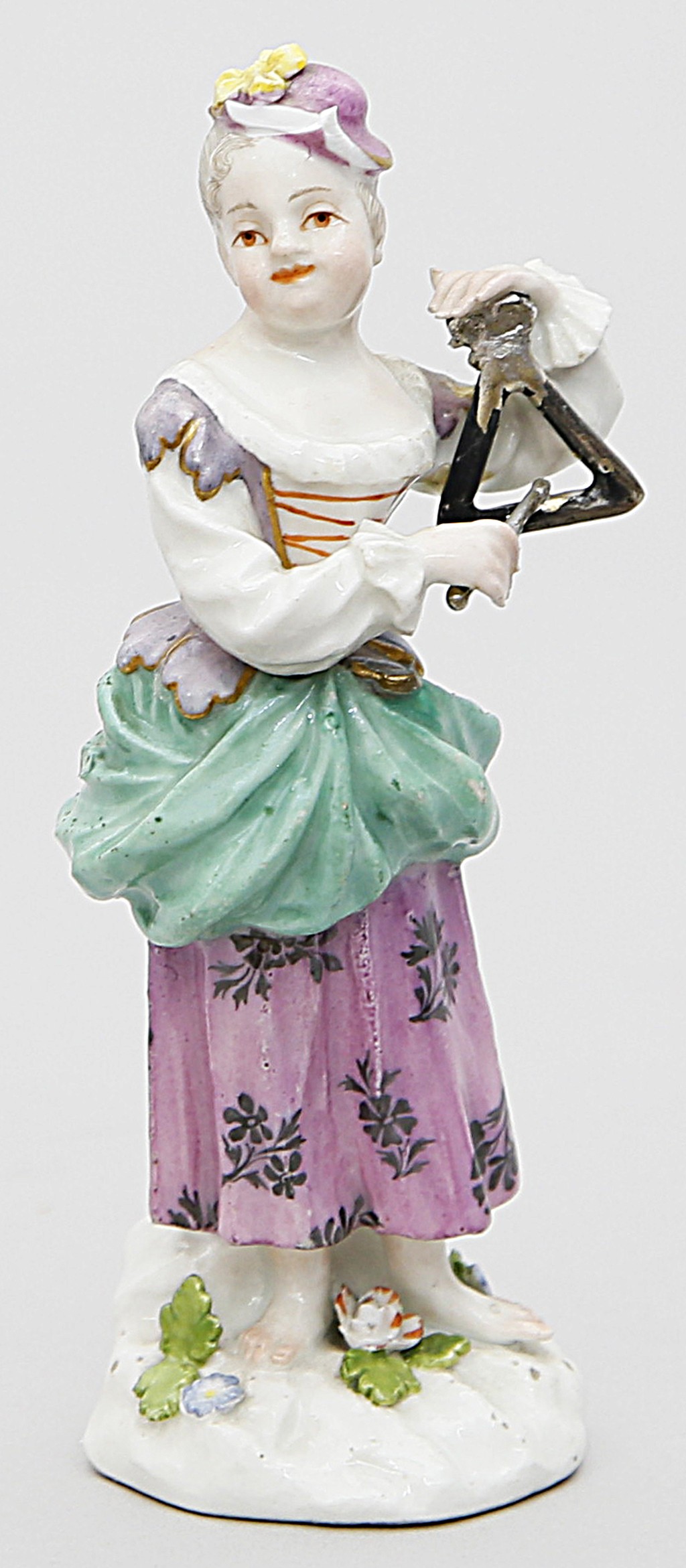 Skulptur "Mädchen mit Triangel", Meissen.