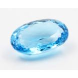 Blauer Topas, ca. 59,5 ct.