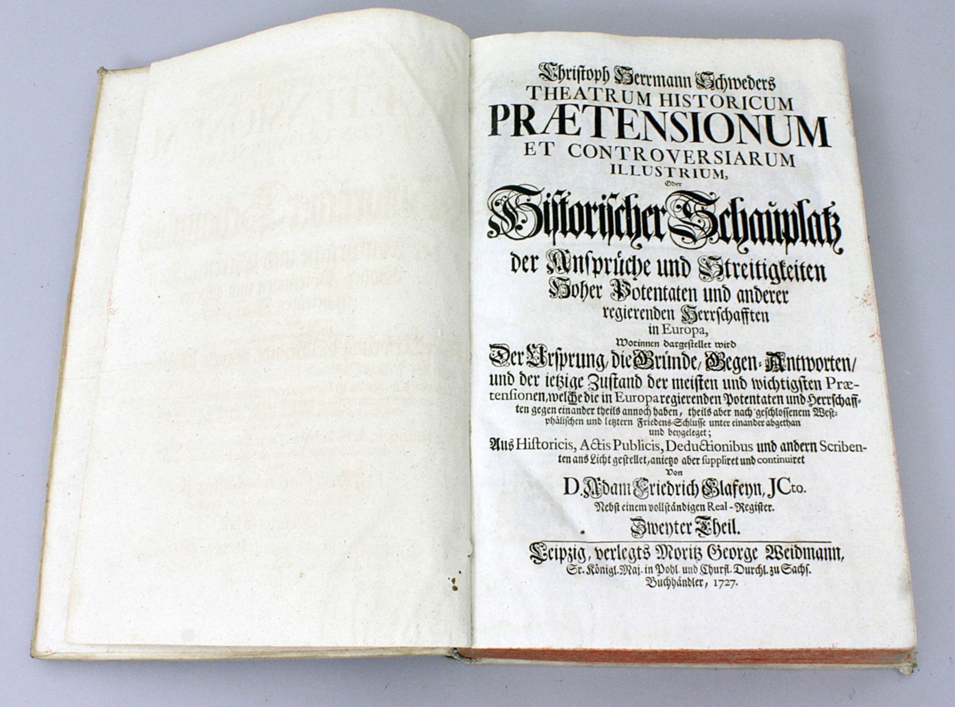 Buch von 1727.