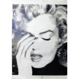 Young, Russell (geb. 1959 York) "Marilyn Crying" (2013). Farbserigraphie/Papier (l. Knicke, l.