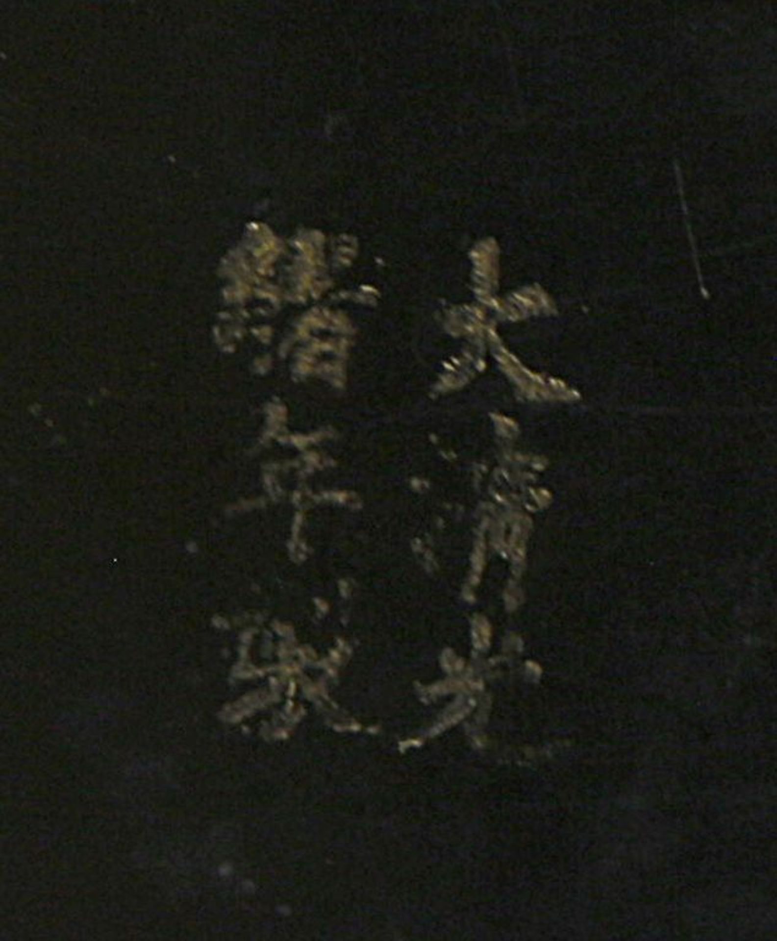 Seltene Rotlackdose in Form einer Fledermaus. Rotlack, geschnitzt, Innenwandung und Boden schwarz - Bild 3 aus 3