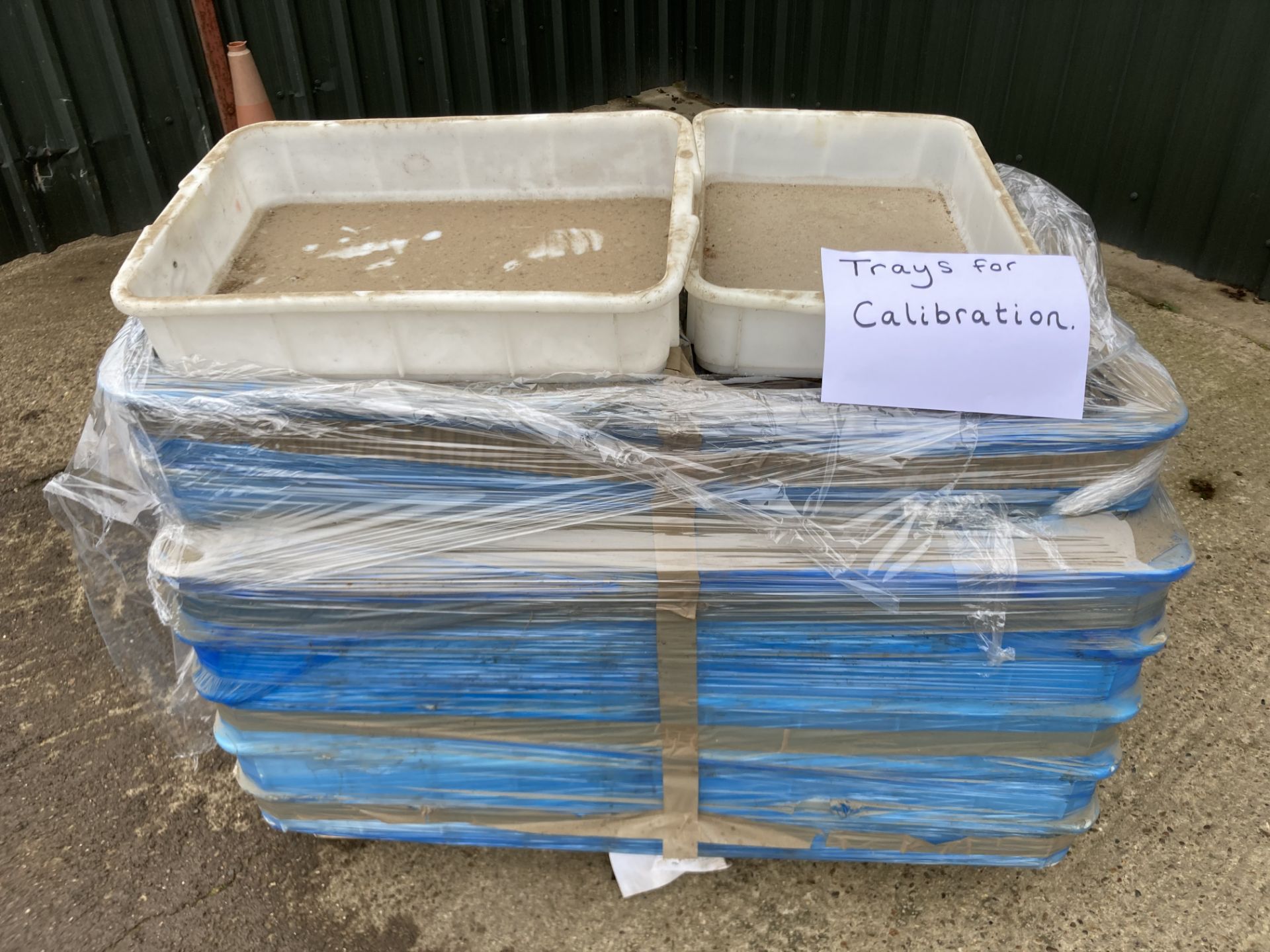 Pallet of plastic Trays