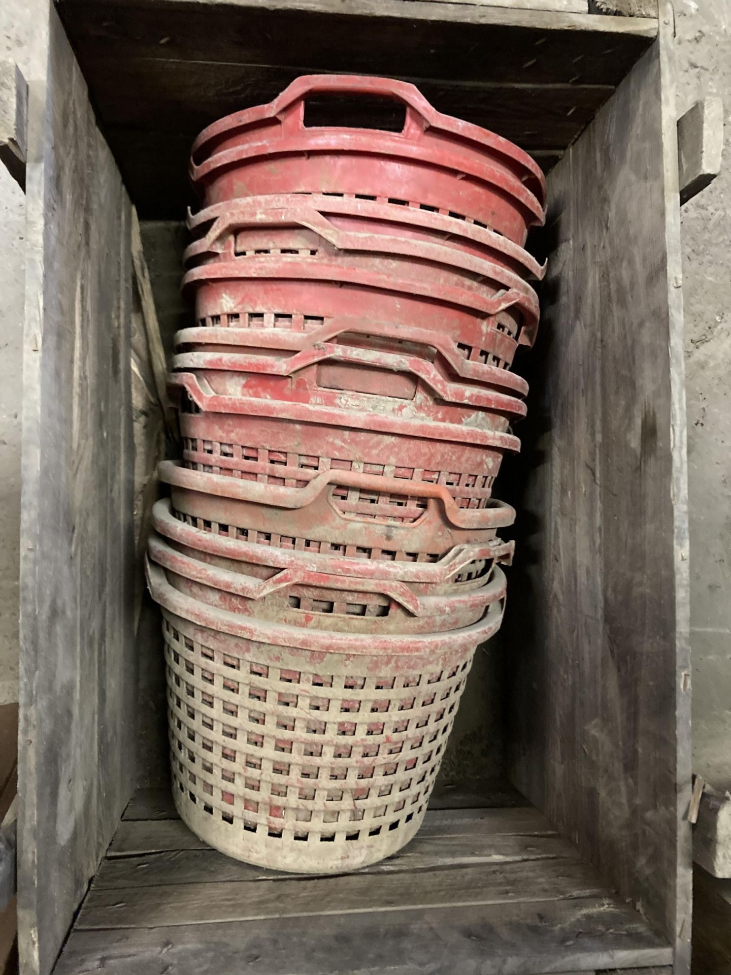 Quantity of plastic picking Baskets