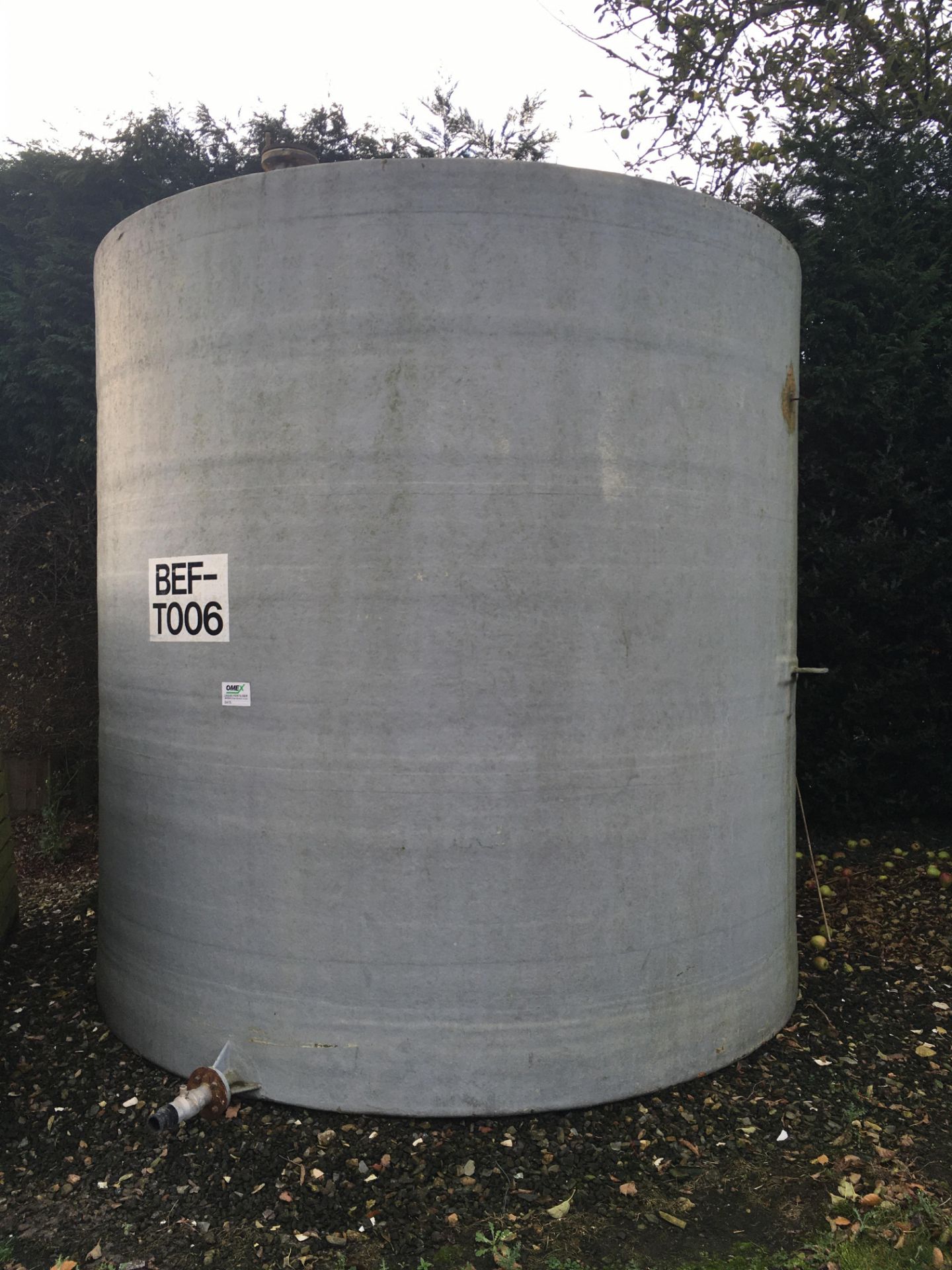22,000 litres fibreglass Tank (used for