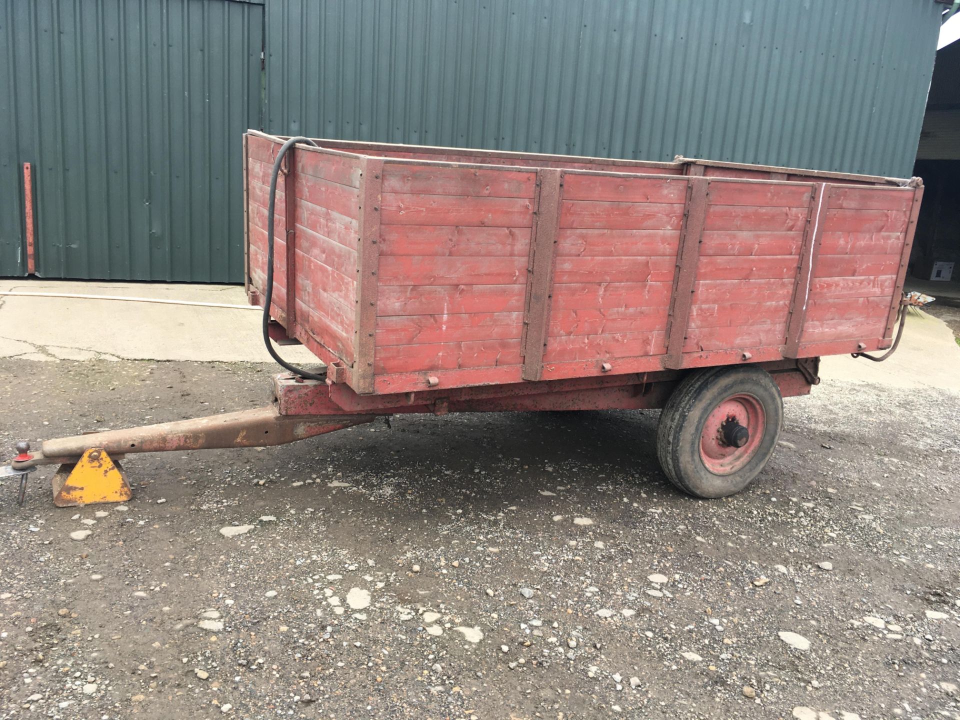 Tye 3 tonne wooden bodied tipping Traile