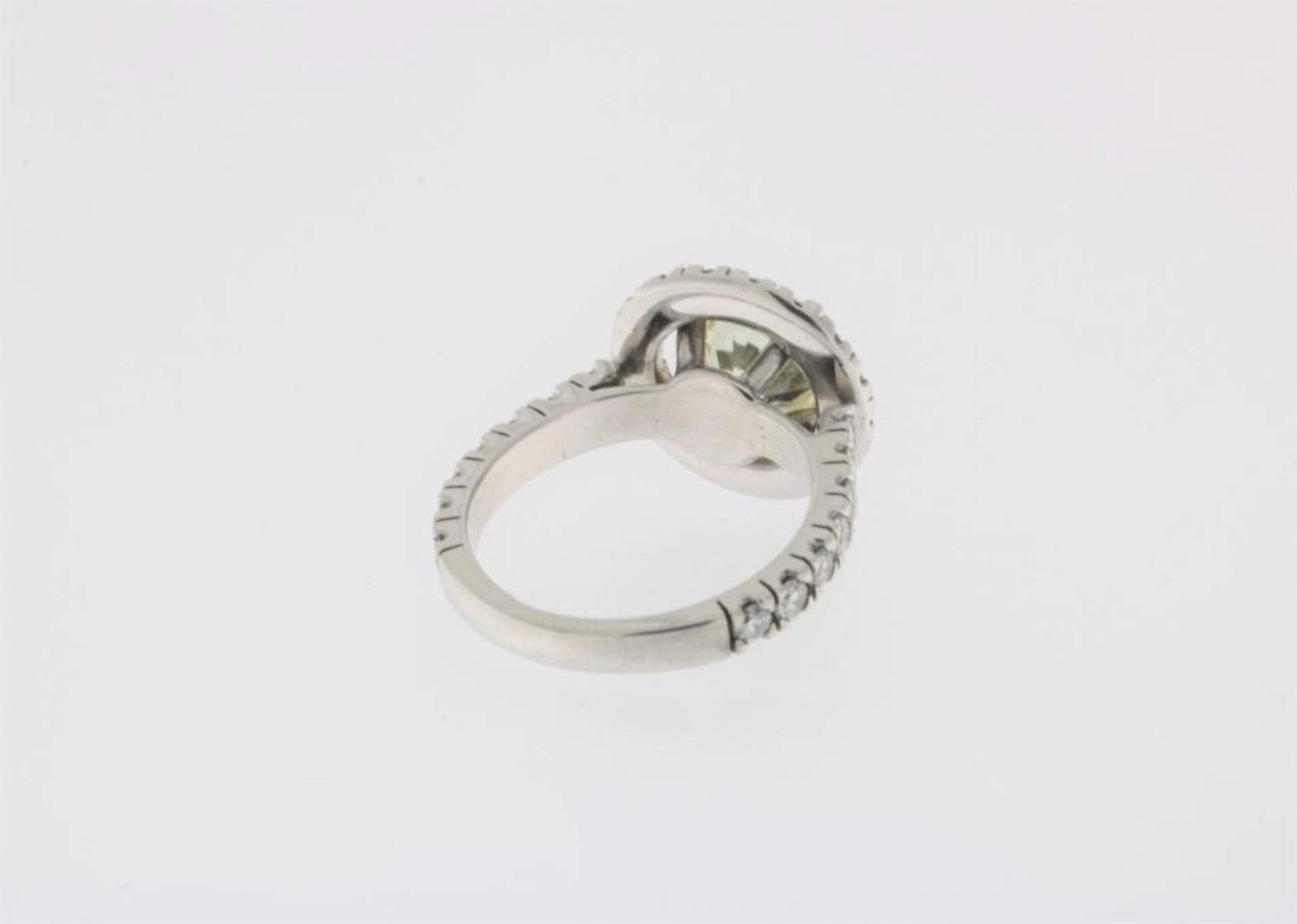 Witgouden ring, diamant ca. 1,95 ct, IGI - Image 3 of 6