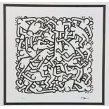 Haring, Keith. naar, figuren