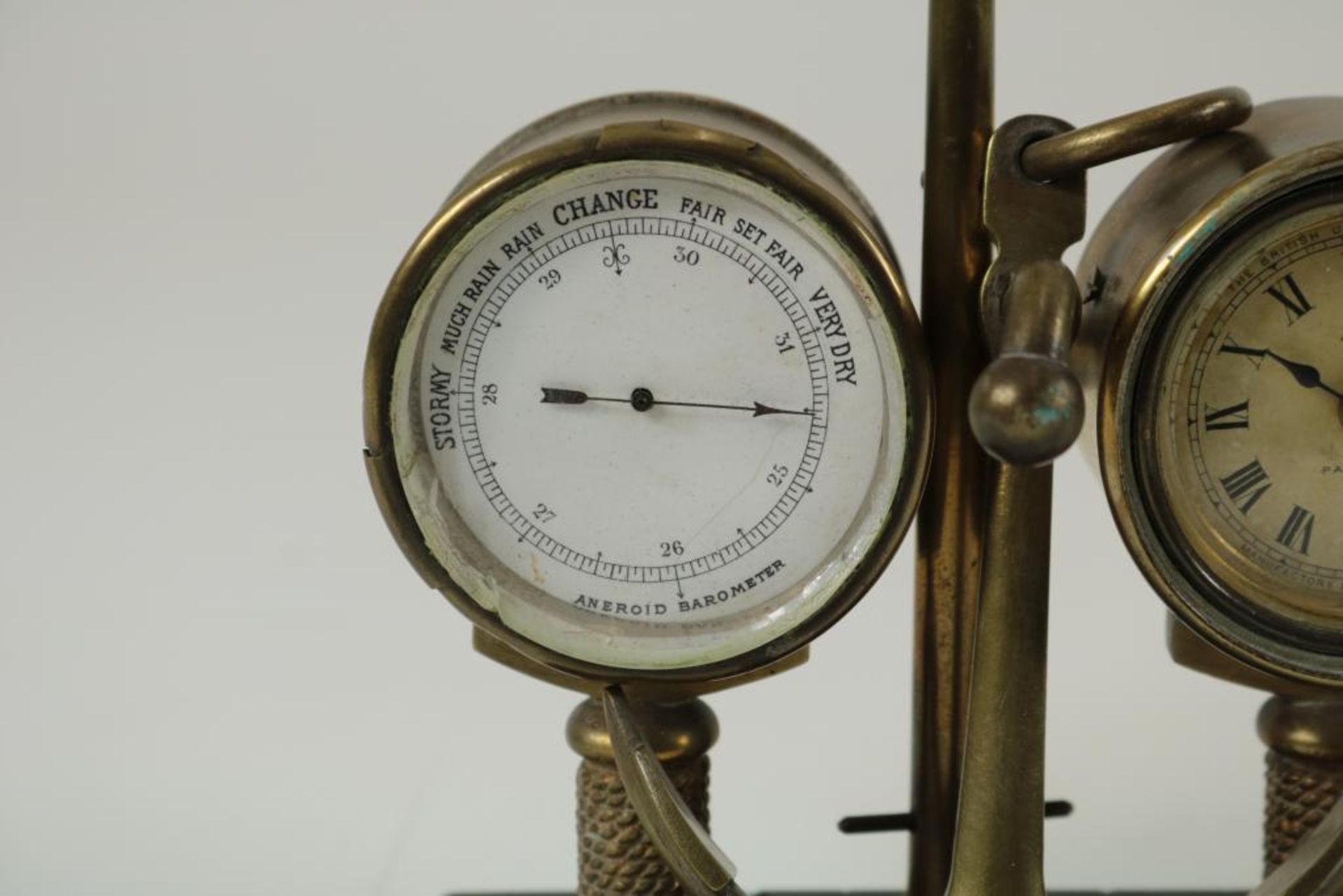 Tafelklokje met barometer - Image 3 of 4