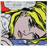 Lichtenstein, Roy vrouw, screenprint