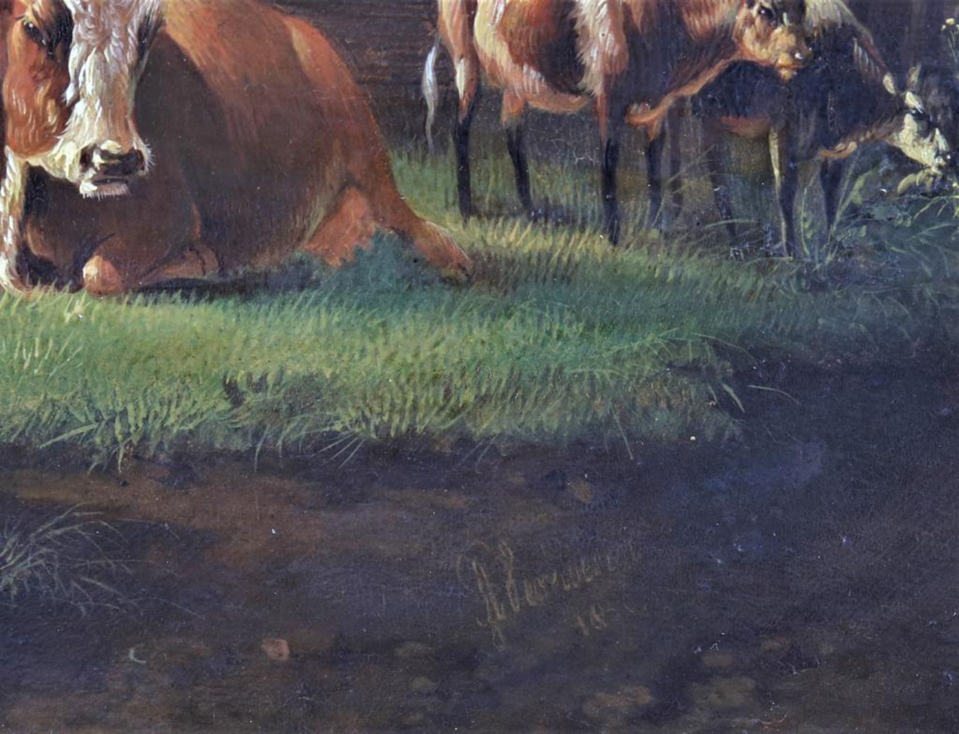 Verhoesen, koeien, paneel - Bild 3 aus 4