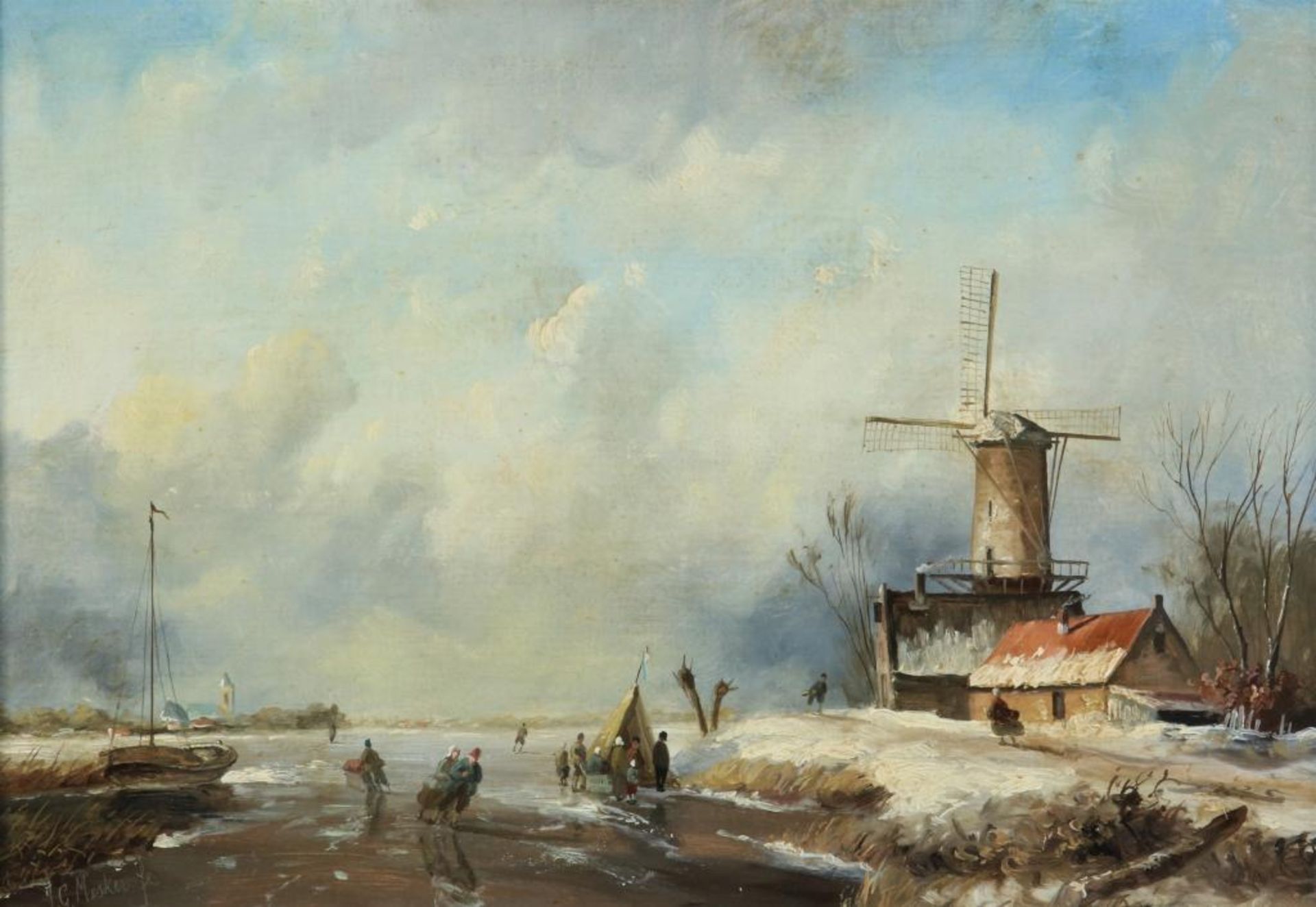 Mesker, J.G. Winterlandschap