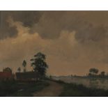 Brolsma, Jan, boerderij aan vaart