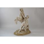 Porseleinen sculptuur van paard