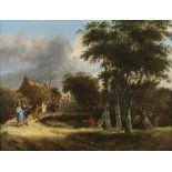 Vries, Roelof. Landschap met figuren