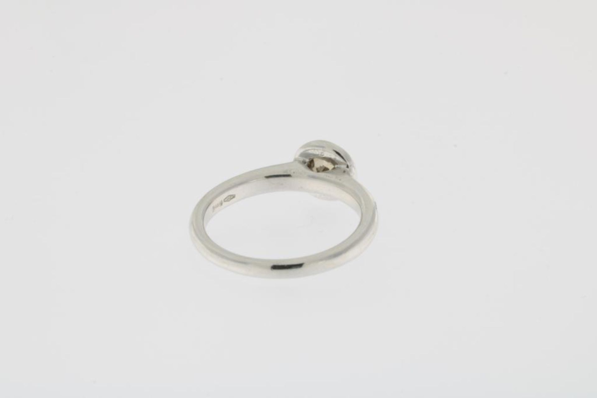 Witgouden moderne ring met diamant - Image 3 of 3