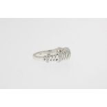 Witgouden fantasie ring met diamant