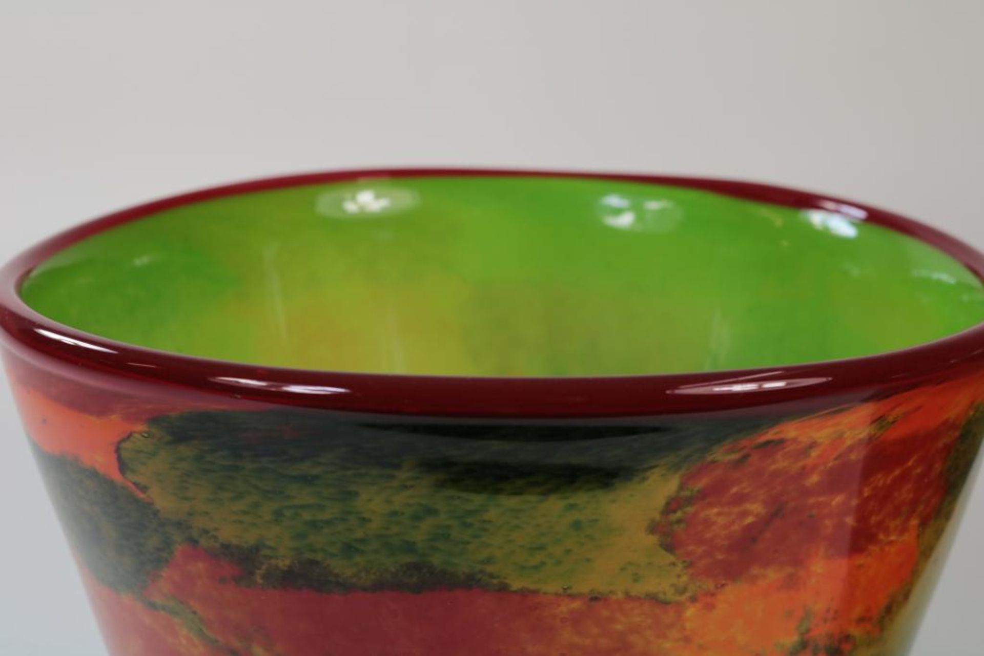 Stel gekleurd glazen schalen - Image 4 of 4