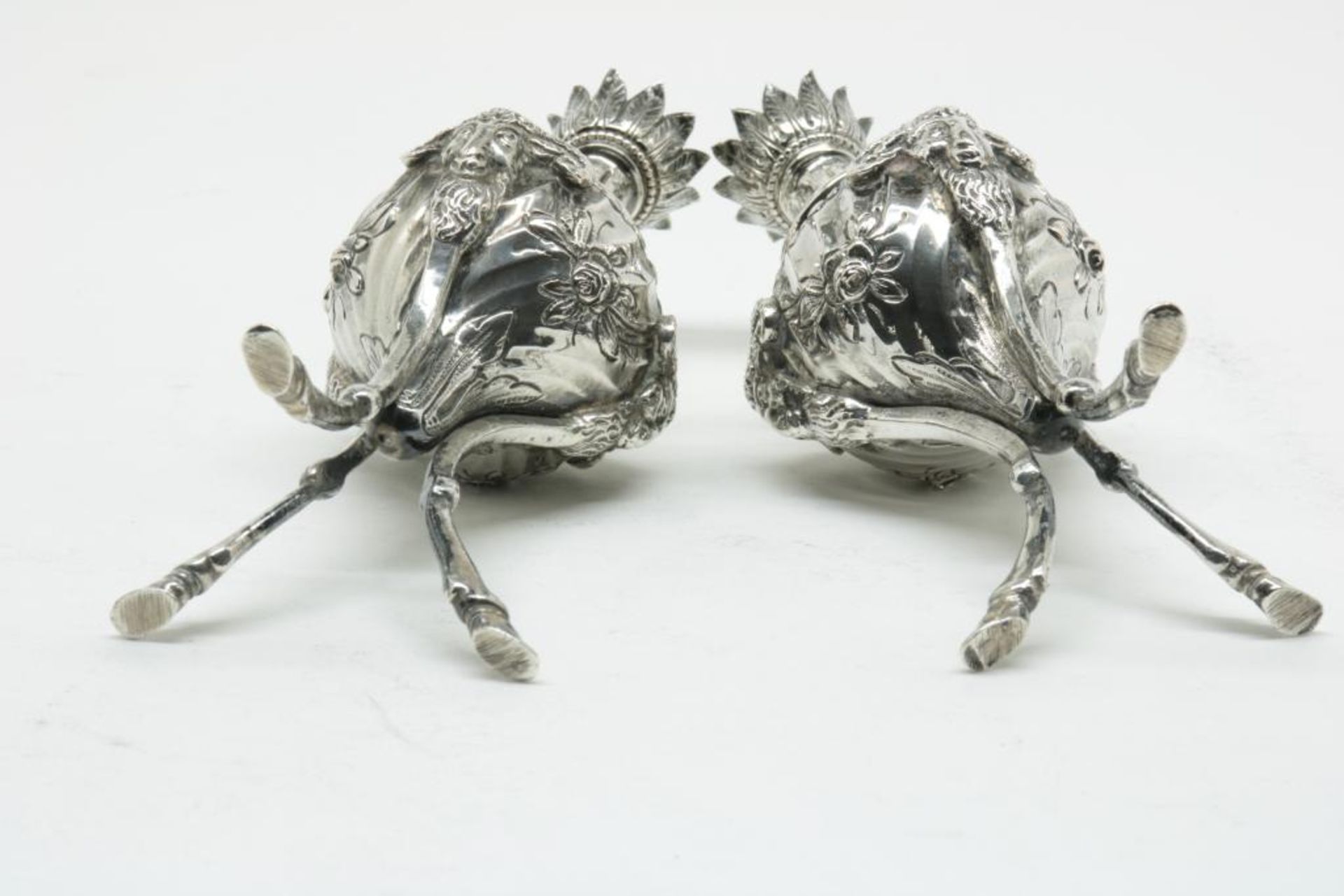 Twee zilveren olielampjes, Empire - Bild 5 aus 5