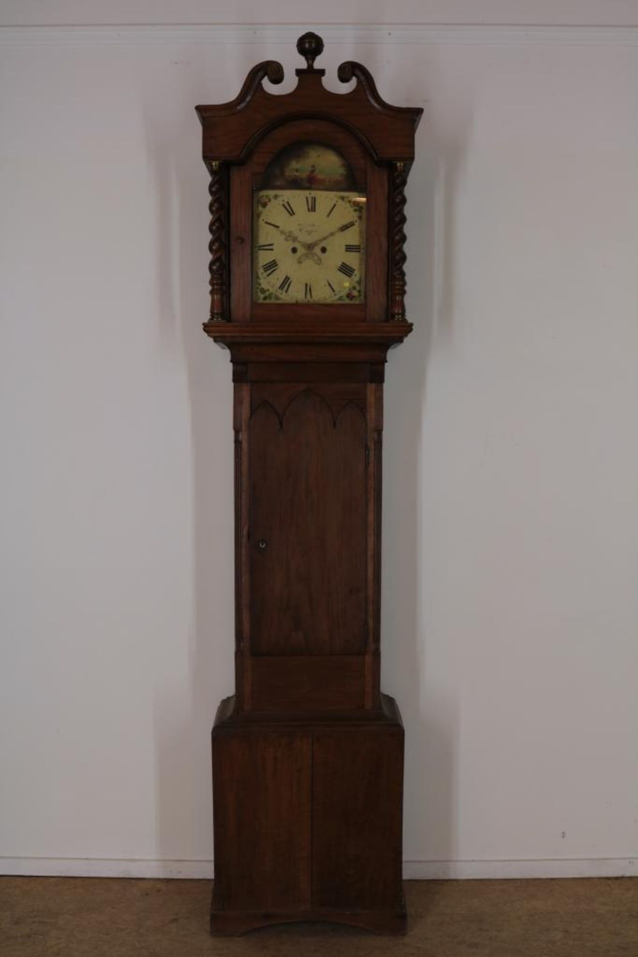 Staand horloge in eiken kast, Engeland