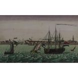 Gravure; De haven van Medenblik