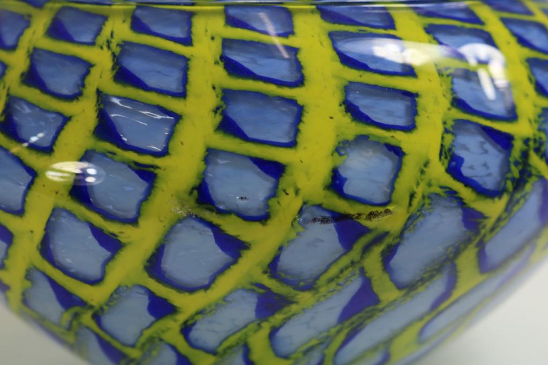 Dikwandig gekleurd glazen vaas - Bild 3 aus 4