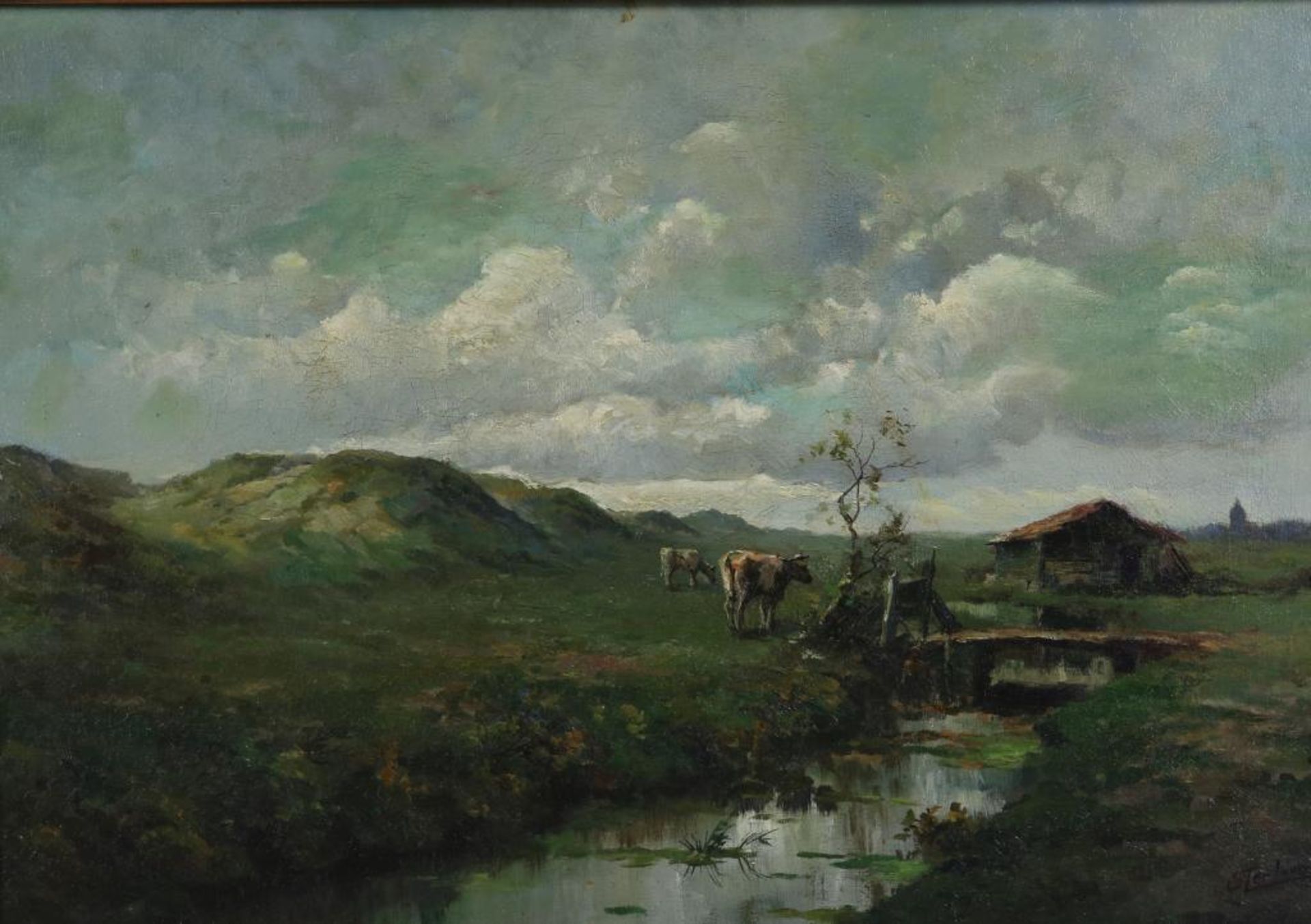 Terlouw, Cornelis. Koeien in landschap