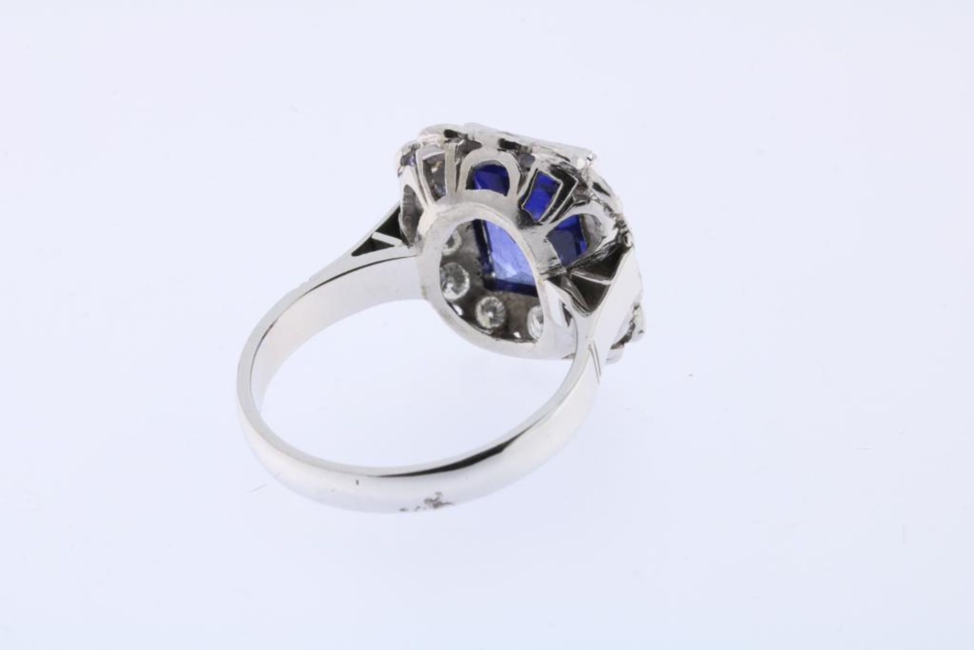 Palladium ring bezet met diamanten - Image 3 of 3
