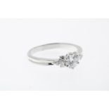 BWG Platina ring met diamant