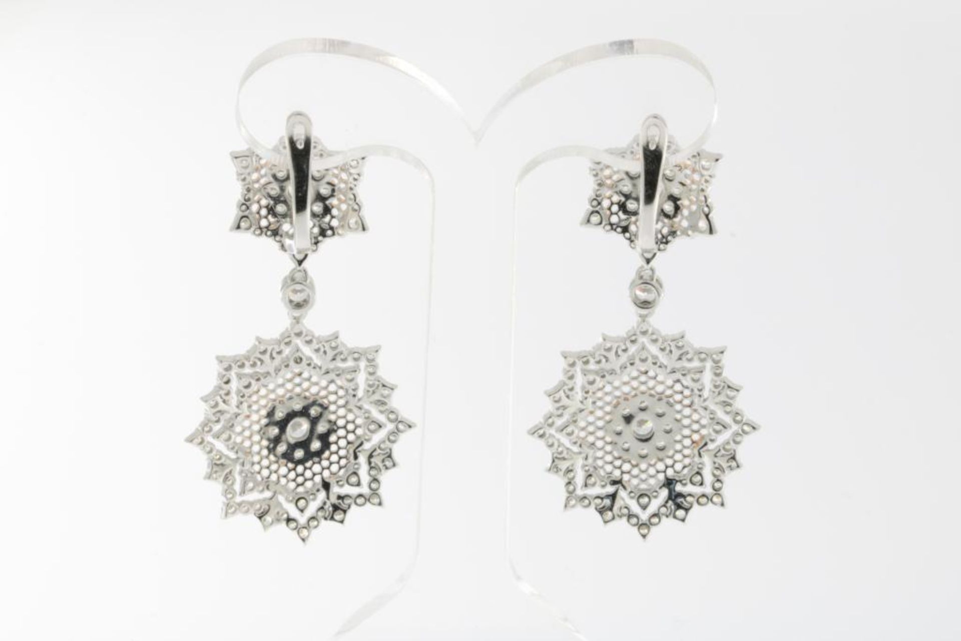 Verguld zilveren oorbellen met diamant - Bild 2 aus 2