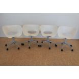 Serie van 4 Vitra design stoelen