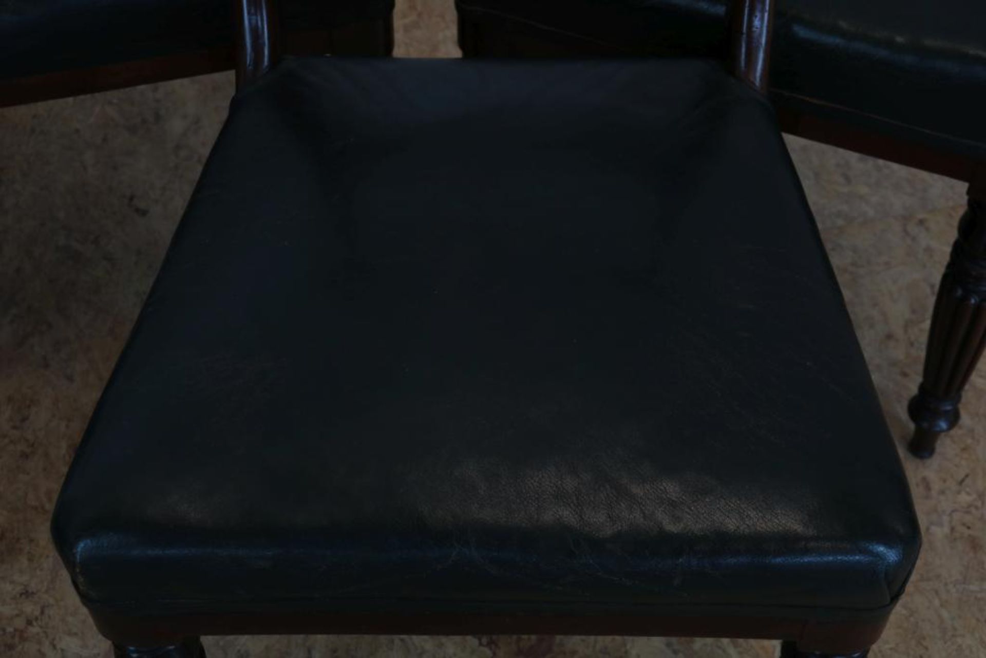 Serie van 6 mahonie stoelen, Engeland - Image 2 of 4