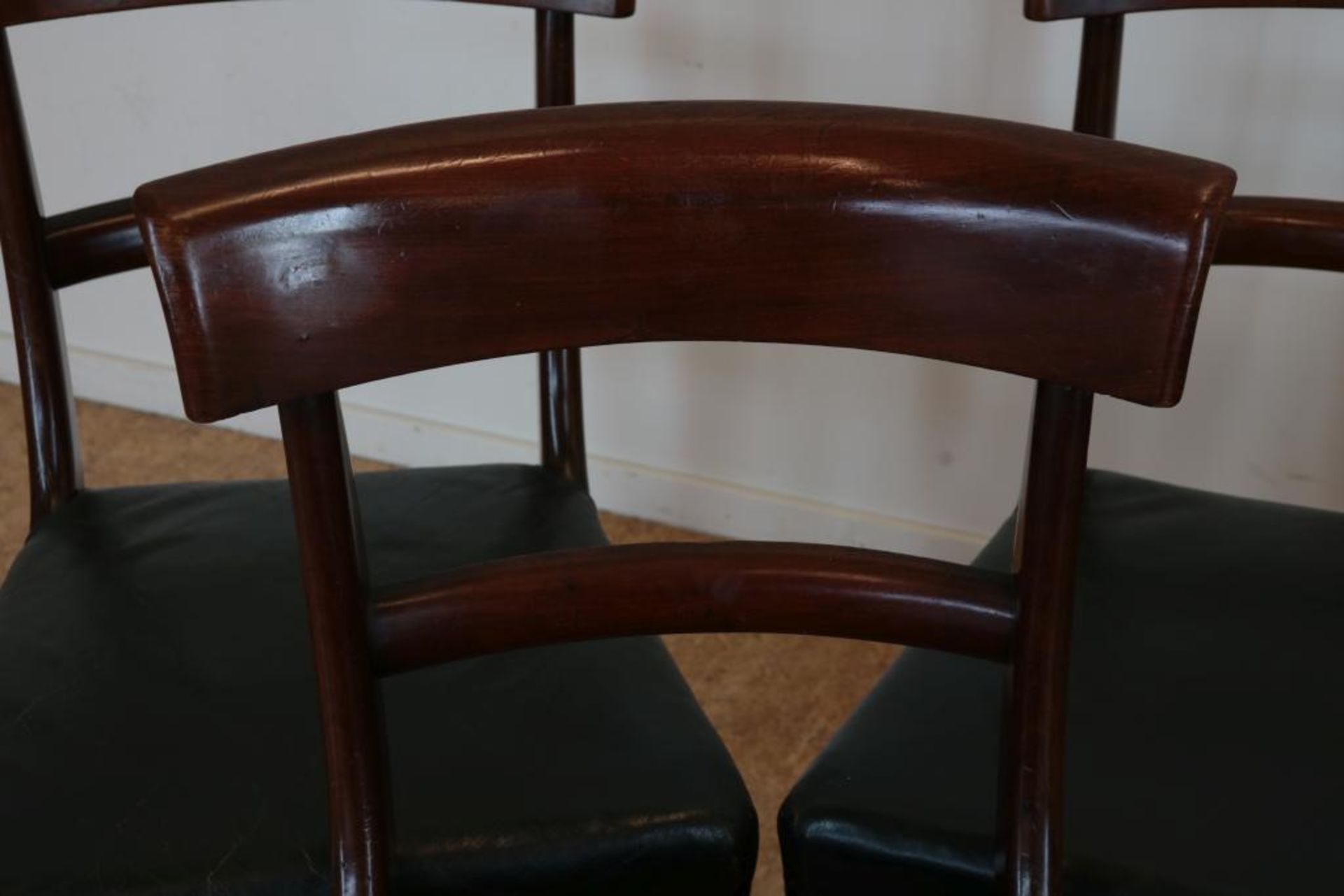 Serie van 6 mahonie stoelen, Engeland - Image 4 of 4