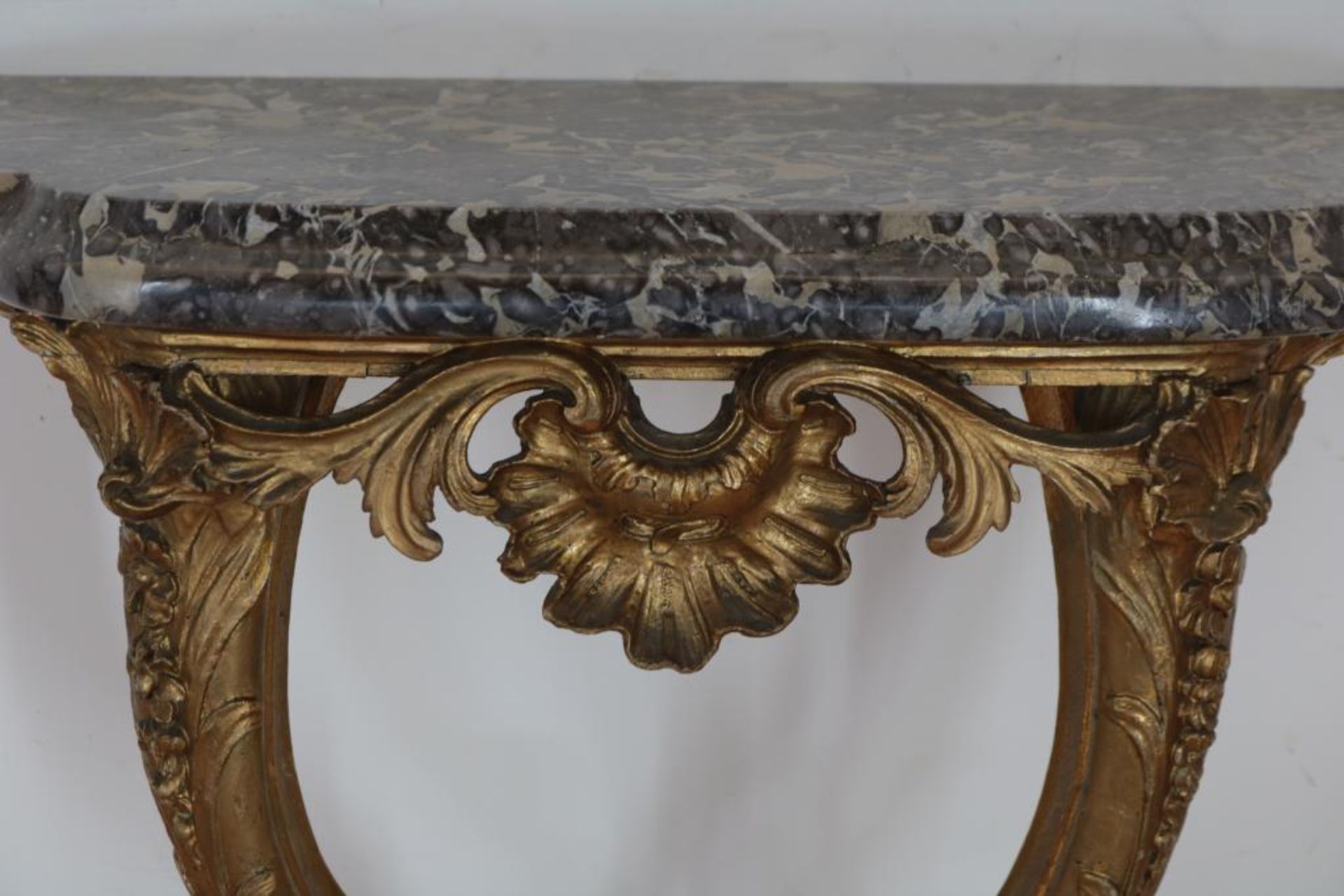 Vergulde  Louis XV console - Bild 4 aus 5