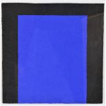 Viotti, blauw abstract, gem. techniek