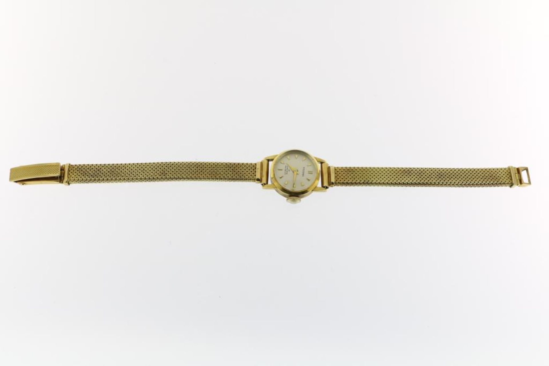 Geelgouden dames horloge, Prisma - Image 2 of 4