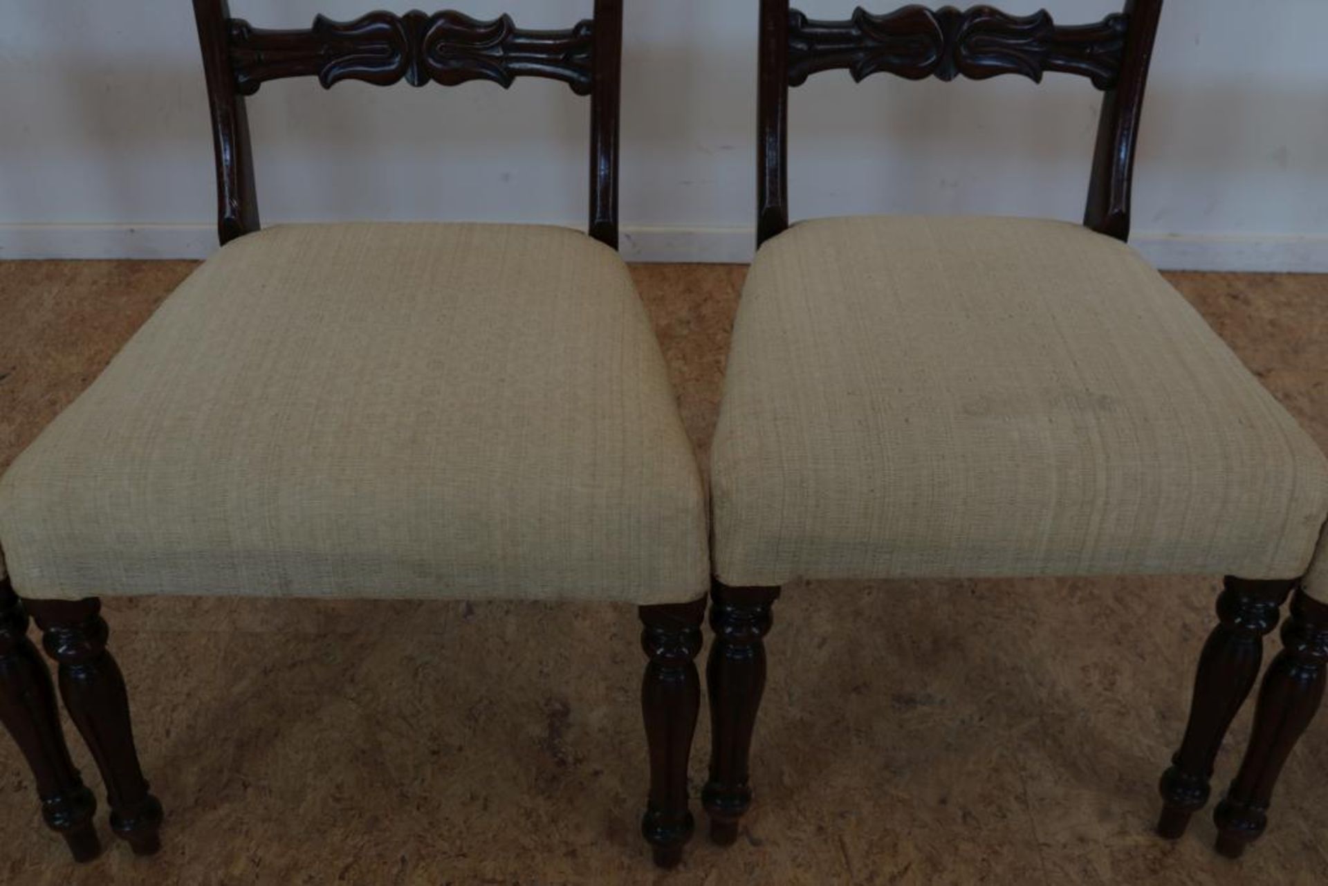 Serie van 4 mahonie stoelen - Bild 3 aus 4