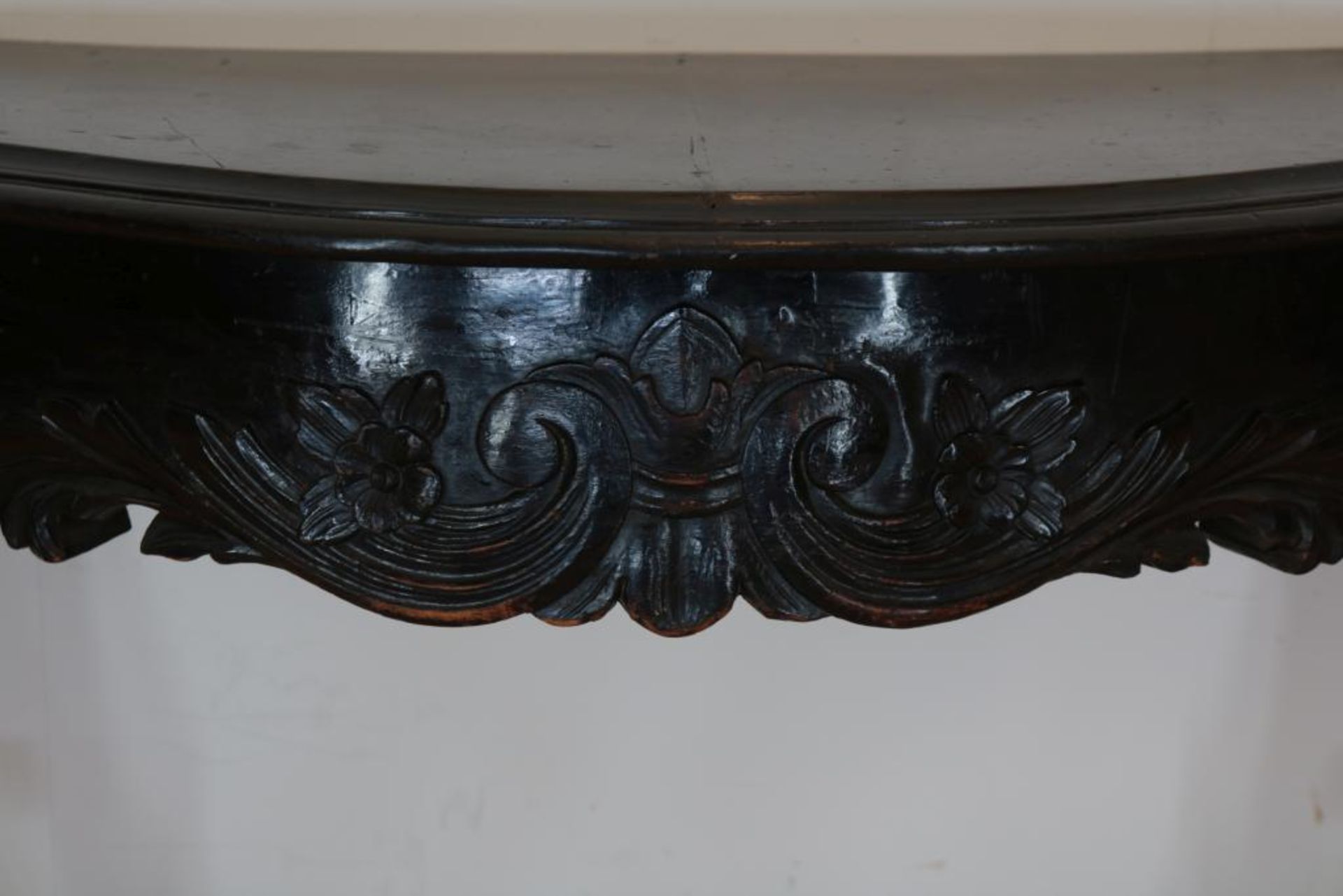 Zwartgelakte Willem III console - Bild 2 aus 4